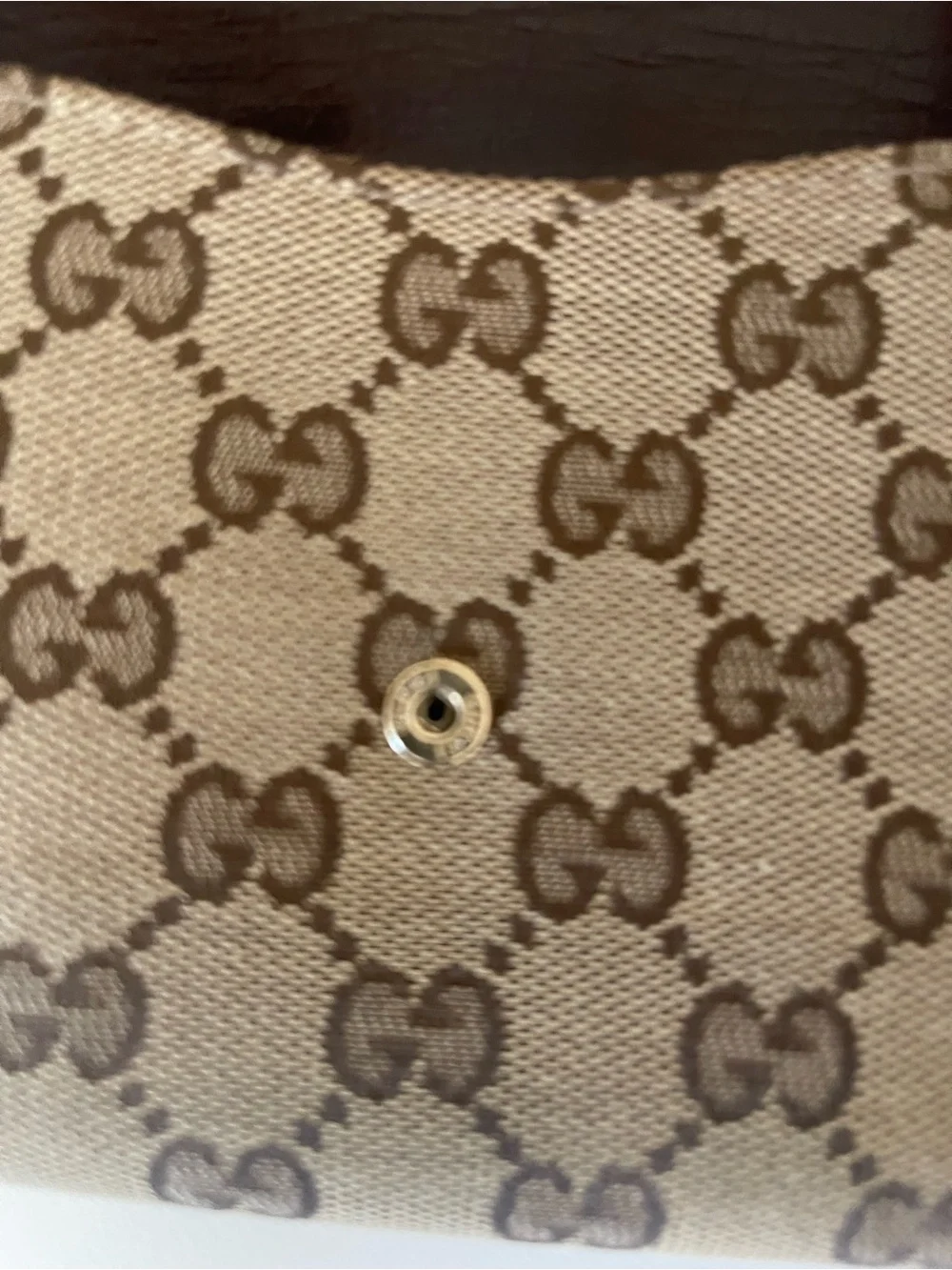 Gucci Brown GG Supreme Canvas Web Horsebit Sherry Line